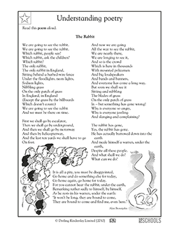 4th grade Reading, Writing Worksheets: Poems: The Rabbit | GreatSchools