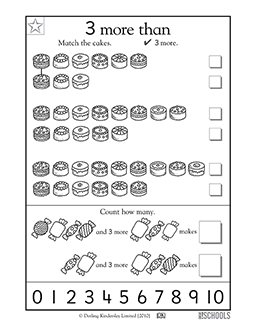 Kindergarten math homework sheets