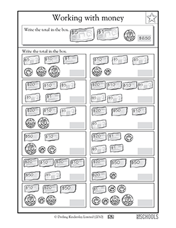 2nd grade, 3rd grade Math Worksheets: Dollars and cents | GreatKids