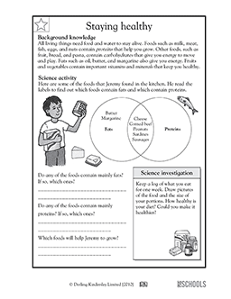 3rd grade, 4th grade Science Worksheets: Staying healthy | GreatSchools