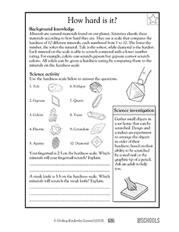3rd grade, 4th grade Science Worksheets: How hard is it ...