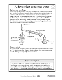 5th grade Science Worksheets: A device that condenses water | GreatKids
