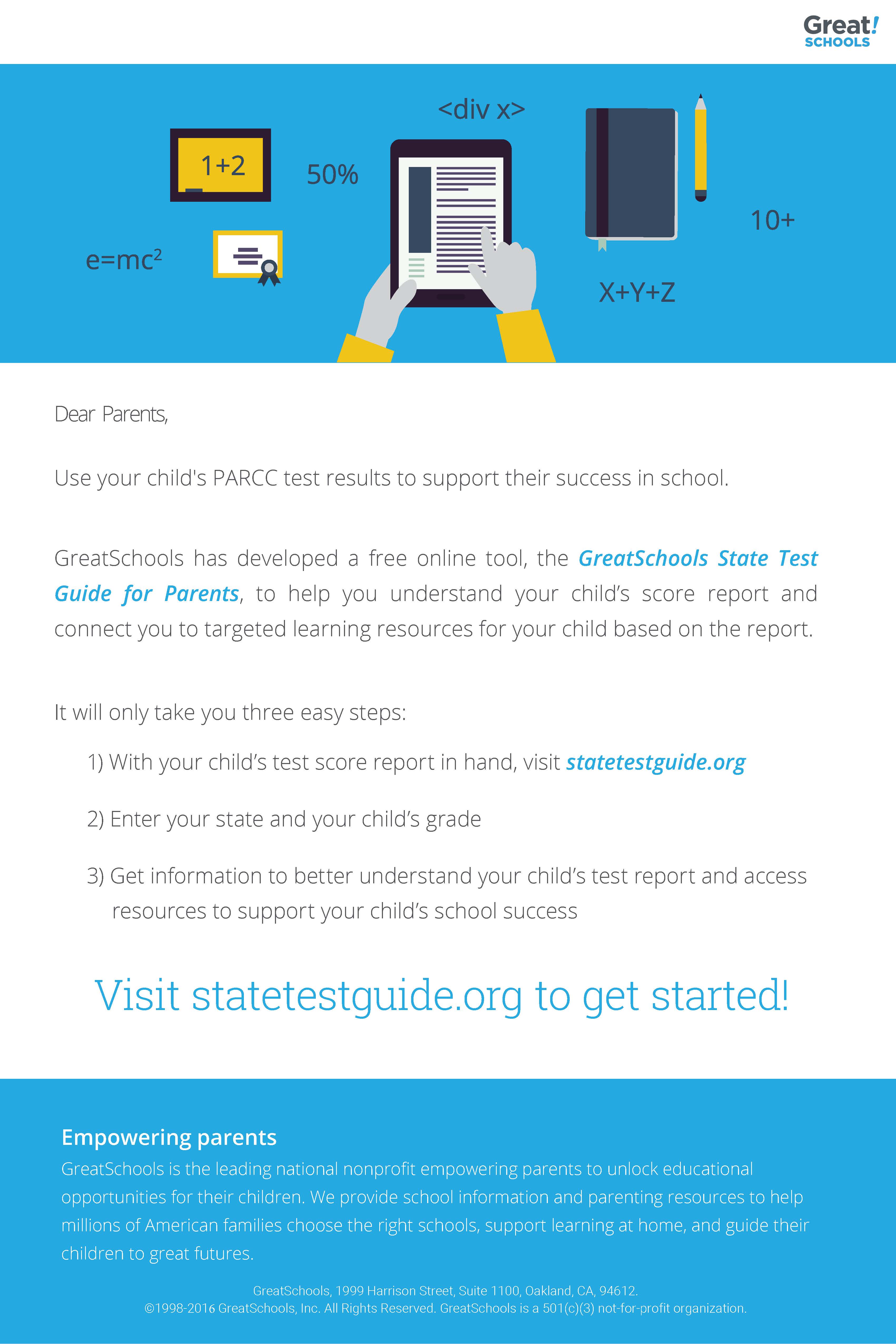 How can parents access their child's school grades?