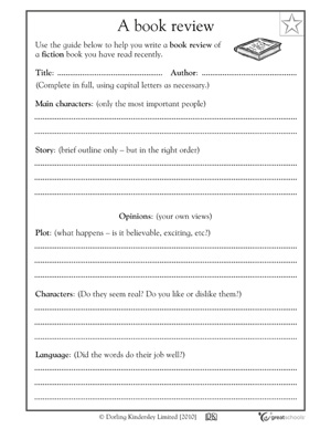 Guidelines for writing a good book report