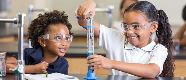 Image result for kids in science lab
