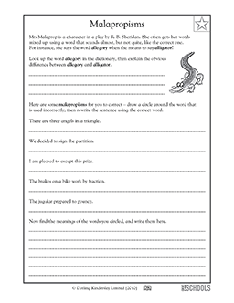 5th grade writing worksheets word lists and activities greatschools