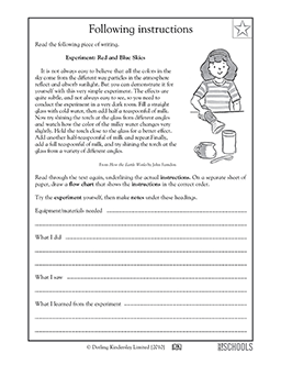 Free printable 5th grade reading Worksheets, word lists and activities