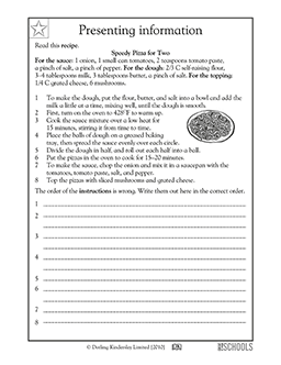 Writing recipes: pizza | 1st grade, 2nd grade Reading, Writing
