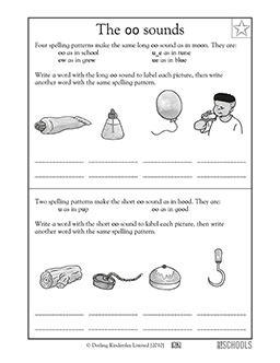 Vowel sounds: oo | 1st grade, Kindergarten Reading Worksheet | GreatSchools