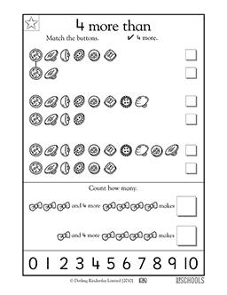 kindergarten math worksheets word lists and activities greatschools