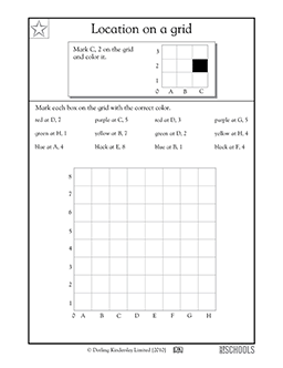 coloring a grid 2 3rd grade 4th grade 5th grade math worksheet greatschools