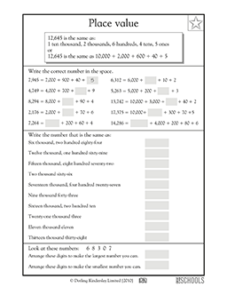 Understanding Place Value | 3Rd Grade, 4Th Grade Math Worksheet |  Greatschools