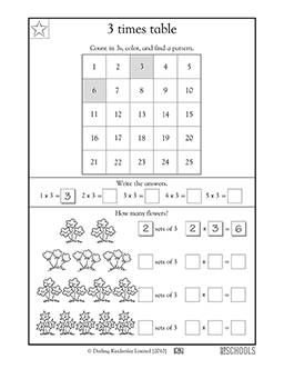 3rd grade math Worksheets, word lists and activities ...