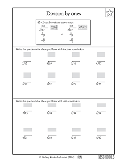 dividing by 1 digit numbers 2 4th grade math worksheet greatschools
