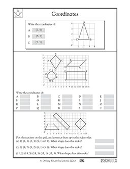 coordinates 5th grade math worksheet greatschools