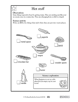 Free printable 1st grade science Worksheets, word lists and activities