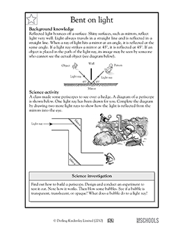 5th grade Science Worksheets: How light can "bend" | GreatSchools