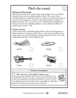 Music: frequency and pitch | 5th grade Science Worksheet | GreatSchools