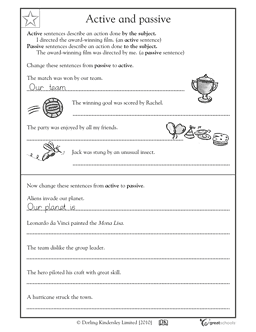Fifth grade writing worksheet