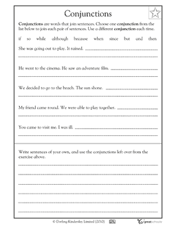 First grade writing worksheet