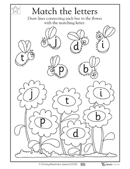 Preschool reading worksheet