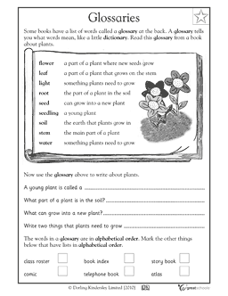 Second grade reading worksheet